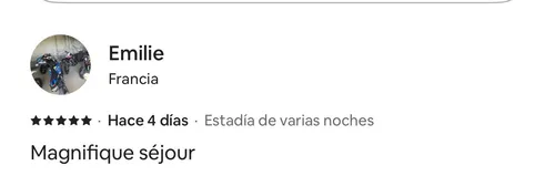 5-star review from Emilie on Airbnb — Hostel Toucan