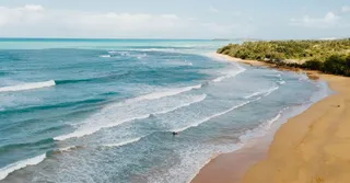 Tómbolo de Sainte-Marie: caminar hasta el islote con la marea baja